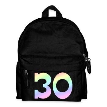 feiern, 30 pastell Verlauf - Kinder Rucksack - Schwarz - Vorne