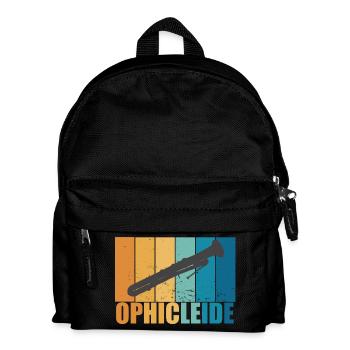 Ophicleide Vintage Musicien Instrument Cadeau - Sac à dos Enfant - noir - Devant