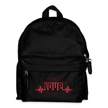 Liebe - Kinder Rucksack - Schwarz - Vorne