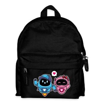 Süße Liebhaber und romantische Roboter für Paare - Kinder Rucksack - Schwarz - Vorne