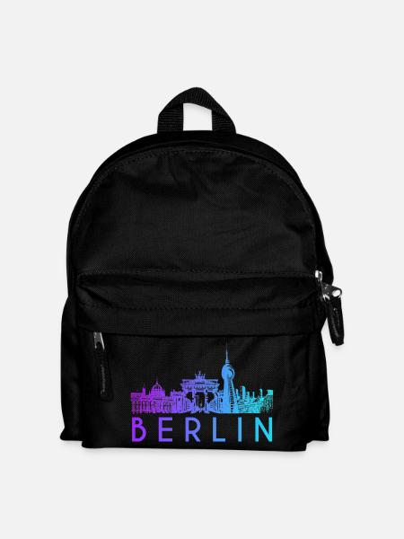 Berlin Skyline - Kinder Rucksack - Schwarz