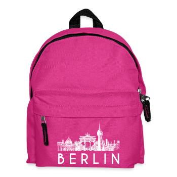La ligne d’horizon de Berlin en blanc - Sac à dos Enfant - fuchsia - Devant