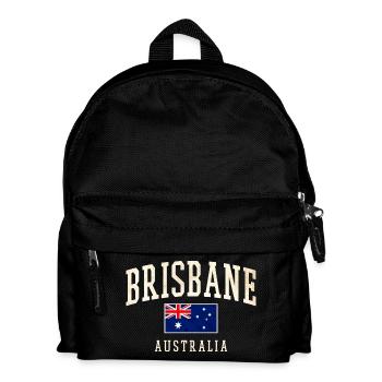 Brisbane Australia Vintage Flag Design - Kids' Backpack - black - Front