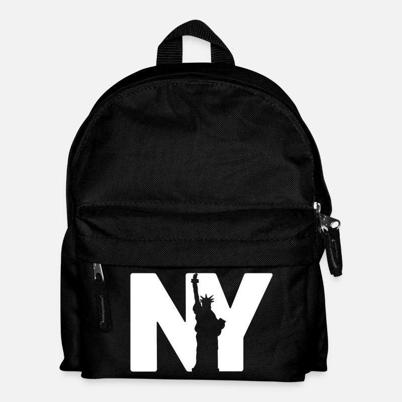 New York Statue - Kinder Rucksack - Schwarz