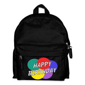 JAHRESTAG. ALLES GUTE ZUM GEBURTSTAG. ALLES GUTE ZUM GEBURTSTAG. - Kinder Rucksack - Schwarz - Vorne