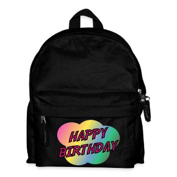 ALLES GUTE ZUM GEBURTSTAG. ALLES GUTE ZUM GEBURTSTAG. JAHRESTAG. - Kinder Rucksack - Schwarz - Vorne