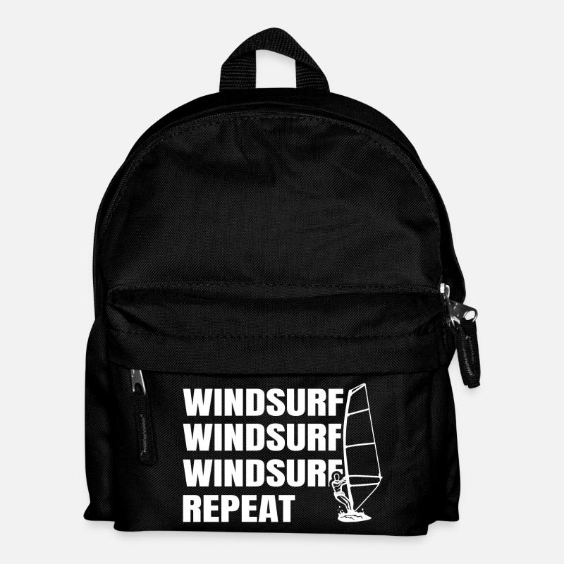 Windsurfen - Kinder Rucksack - Schwarz