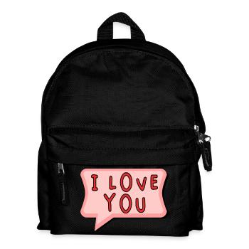 SAINT VALENTINE. bachelorette party. I LOVE YOU. I LOVE YOU. LOVE - Kids' Backpack - black - Front