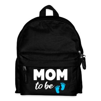 Mom to be Boy Mom Pregnancy Mom - Kids' Backpack - black - Front