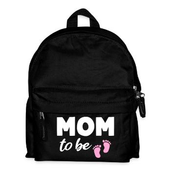 Mom to be Girl Mom Pregnancy Mom - Kids' Backpack - black - Front