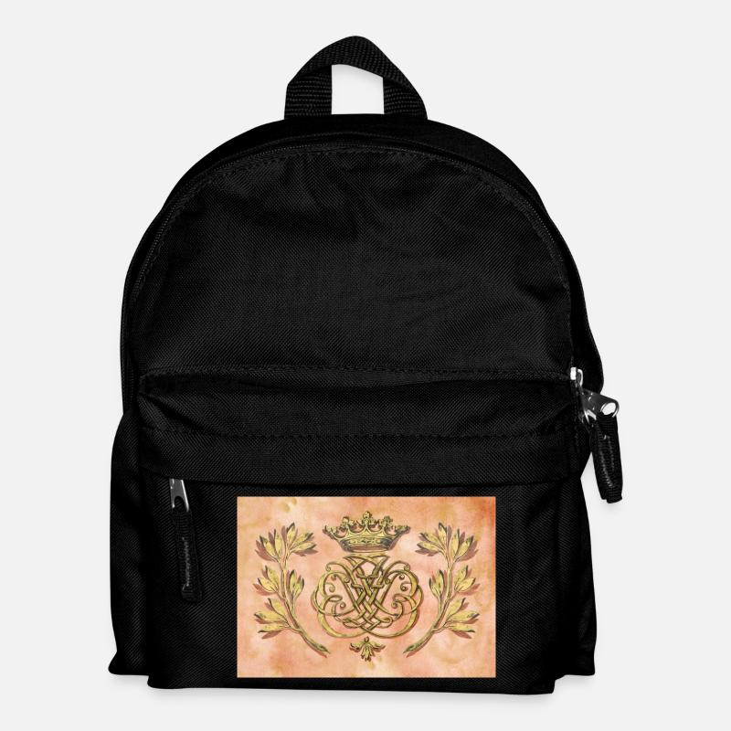 Bach Siegel / Monogramm / Wappen / Insignien - Kinder Rucksack - Schwarz