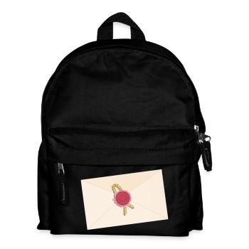 Enveloppe fermée avec sceau - Sac à dos Enfant - noir - Devant