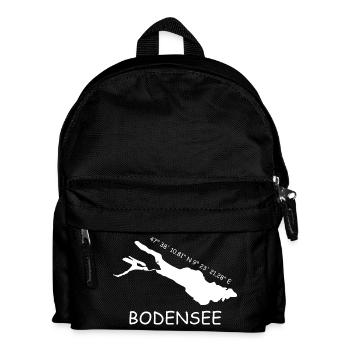 Bodensee Koordinaten - Kinder Rucksack - Schwarz - Vorne