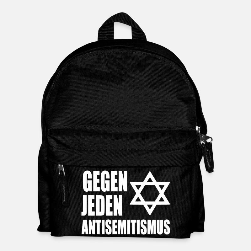 Gegen jeden antisemitismus - Kinder Rucksack - Schwarz