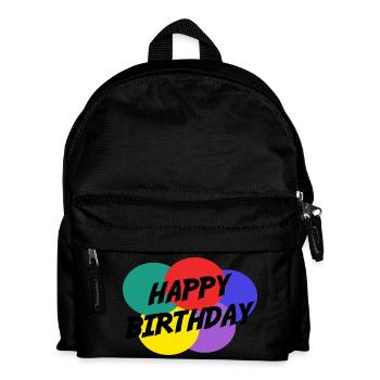 ALLES GUTE ZUM GEBURTSTAG. ALLES GUTE ZUM GEBURTSTAG. JAHRESTAG. - Kinder Rucksack - Schwarz - Vorne