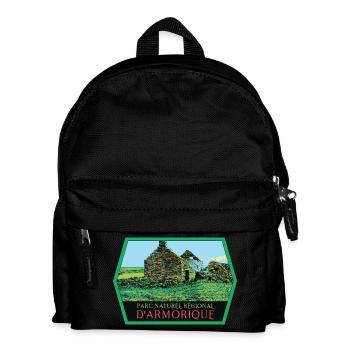 Armorique Nature Authentique Regionaler Naturnaturpark - Kinder Rucksack - Schwarz - Vorne