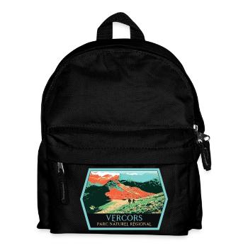Randonnée Parc Naturel Vercors: Aventure Naturelle - Sac à dos Enfant - noir - Devant
