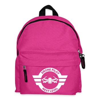 pilote de drone de course pilote de drone symbole logo de vol - Sac à dos Enfant - fuchsia - Devant