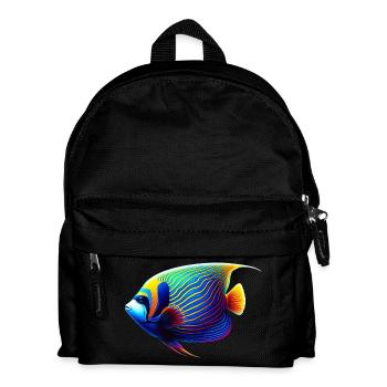 Poisson ange empereur - Sac à dos Enfant - noir - Devant