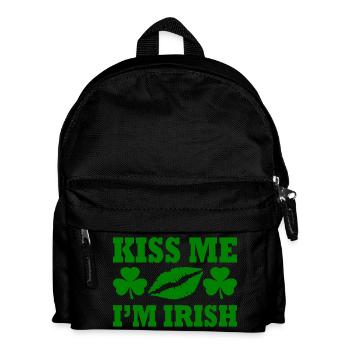 kiss me im irish - Kids' Backpack - black - Front