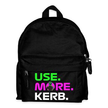 USE. MORE. KERB. - Kids' Backpack - black - Front