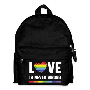 Mois de la fierté LGBT - L’amour ne se trompe jamais - Sac à dos Enfant - noir - Devant