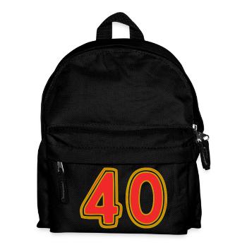 40. 40 ANS. 40e ANNIVERSAIRE. ANNIVERSAIRE 40 ANS. - Sac à dos Enfant - noir - Devant