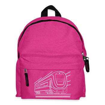 Look de bande dessinée de train - Sac à dos Enfant - fuchsia - Devant