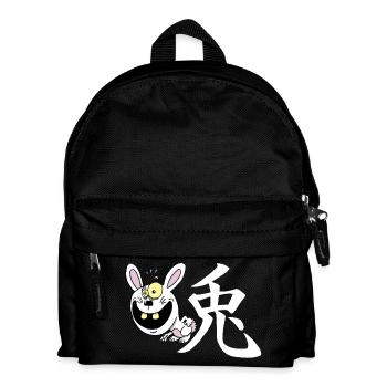 Crazy Rabbit manga - Kids' Backpack - black - Front