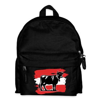 Vache pavillon Autriche - Sac à dos Enfant - noir - Devant