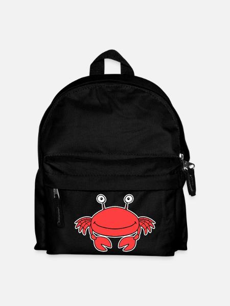 Krabben Krabbe - Kinder Rucksack - Schwarz