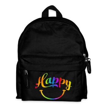 citations heureuses citation positive mignonne amour positivité - Sac à dos Enfant - noir - Devant