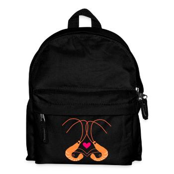 Les crevettes amoureuses - Sac à dos Enfant - noir - Devant