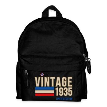 Vintage 1935 limitierte Auflage - Kinder Rucksack - Schwarz - Vorne