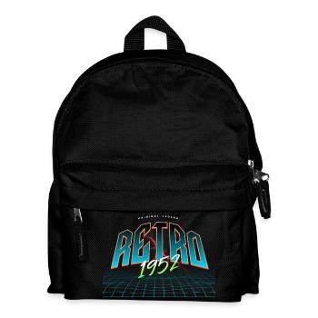 1952 Geburtsjahr Baujahr Geburtstag - Kinder Rucksack - Schwarz - Vorne