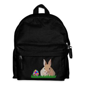 Olli Easter Bunny - Kids' Backpack - black - Front