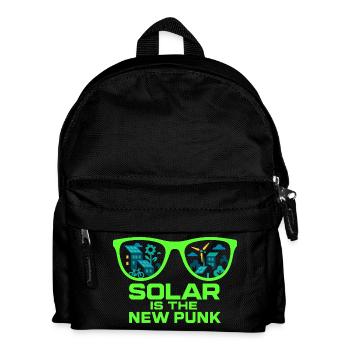 Solar Is the New Punk - Kinder Rucksack - Schwarz - Vorne