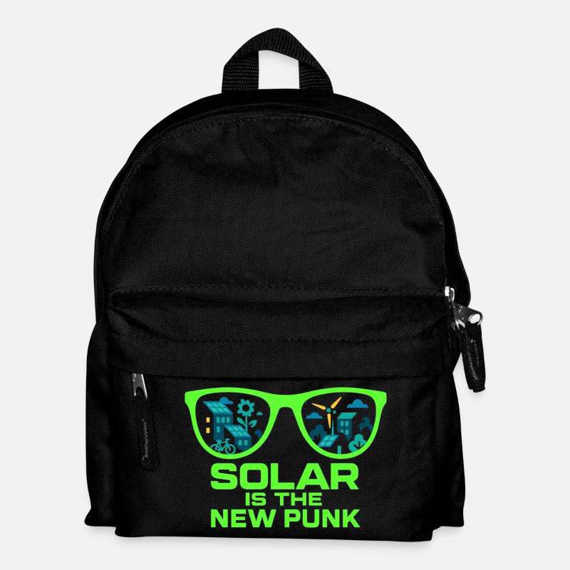 Solar Is the New Punk - Kinder Rucksack - Schwarz