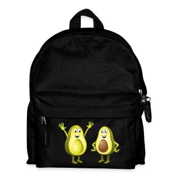 Image de deux avocats joyeux - Sac à dos Enfant - noir - Devant