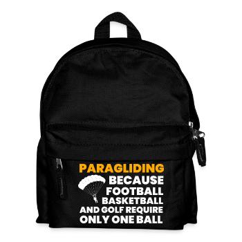 Parapente Funny T Shirt Cadeau - Sac à dos Enfant - noir - Devant