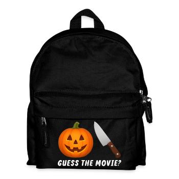 Citrouille Jack-O-Lantern avec couteau - Sac à dos Enfant - noir - Devant