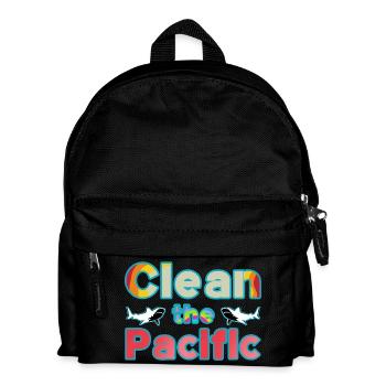 Clean up the Pacific - Kids' Backpack - black - Front