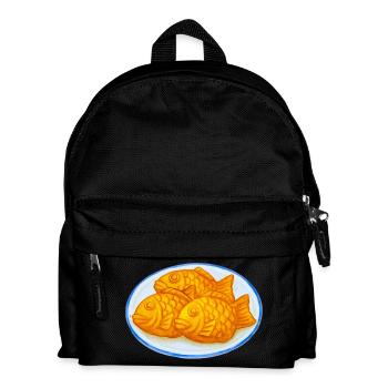 I Love Bungeoppang - Koreanisches Gebäck in Fischform - Kinder Rucksack - Schwarz - Vorne