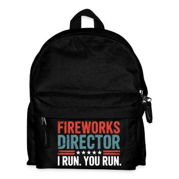 Funny Fireworks Director Jokes 4th Of July - Kinder Rucksack - Schwarz - Vorne