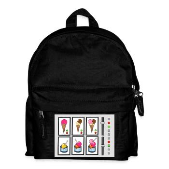 Eiscreme-Maschine - Kinder Rucksack - Schwarz - Vorne