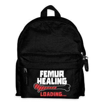 Broken Femur Healing Loading - Kids' Backpack - black - Front