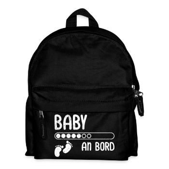 Expectant mothers BABY ON BOARD Funny - Kids' Backpack - black - Front