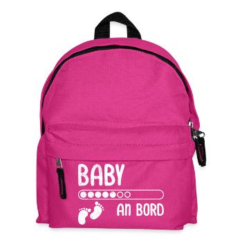 Femmes enceintes BÉBÉ À BORD Drôle - Sac à dos Enfant - fuchsia - Devant