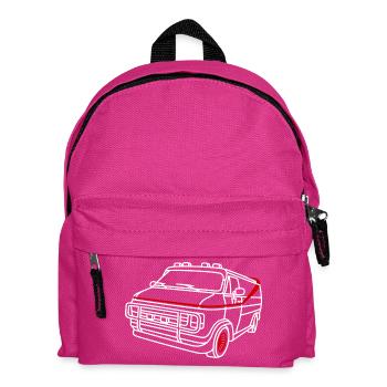 GMC Vandura : A-Team culte et rétro - Sac à dos Enfant - fuchsia - Devant