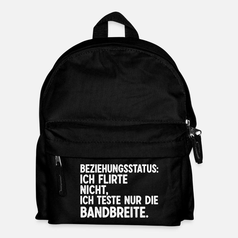 Beziehungsstatus: Ich Flirte Nicht - Kinder Rucksack - Schwarz
